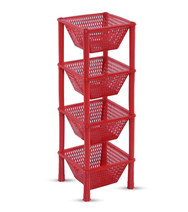 Buy Vegetable Rack 4 Step - Red Online at Best Price Online at Best Price