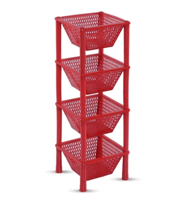 Buy Vegetable Rack 4 Step - Red Online at Best Price Online at Best Price