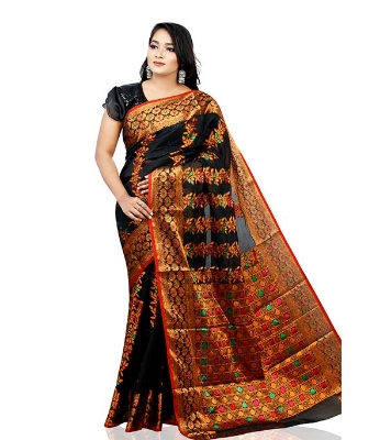 Tangail Cutting Silk Jamdani Sharee