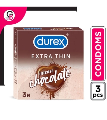 Buy DUREX Extra Thin Intense Chocolate 3 Condoms India at Best Price In Bangladesh