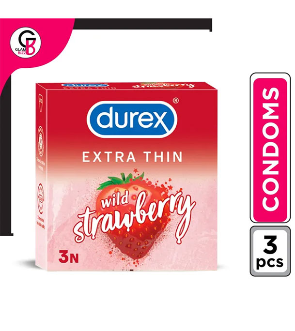 Buy DUREX Extra Thin Wild Strawberry 3 Condoms India at Best Price In Bangladesh
