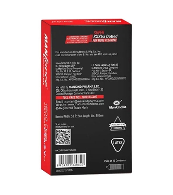 Buy MANFORCE 1500 Dots Strawberry Flavoured 10 Condoms India at Best Price In Bangladesh