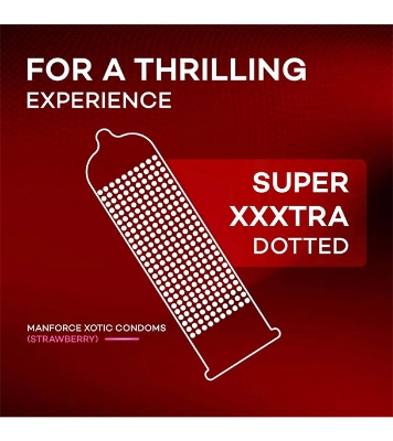 Buy MANFORCE 1500 Dots Strawberry Flavoured 10 Condoms India at Best Price In Bangladesh