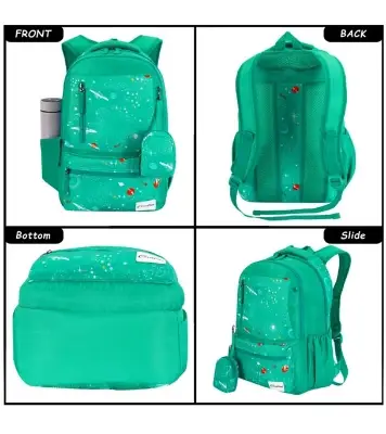 Espiral CLINTON Outer Space Planets Moon Stars Universe Toddler Kid Boys Girls Children's School Bags, School Bags for Boys and Girls With Coin Purse