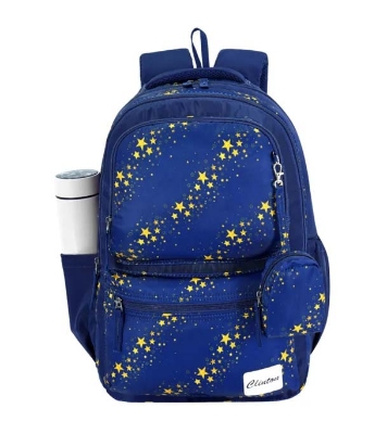 Shiny Star Print Children School Bags For Kids Satchel Primary Orthopedic Backpacks Angle Book Schoolbag with Coin Purse 