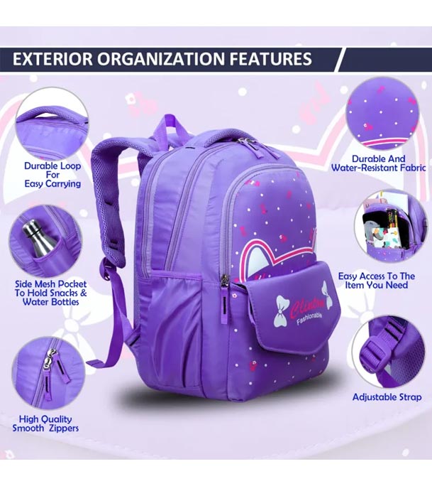 Espiral CLINTON Fashionable Cute Stitch Backpack for Teenager School Bag Baby Cartoon Backpack Boys Girls Stitch Laptop Travel Bags (Hight 17") 