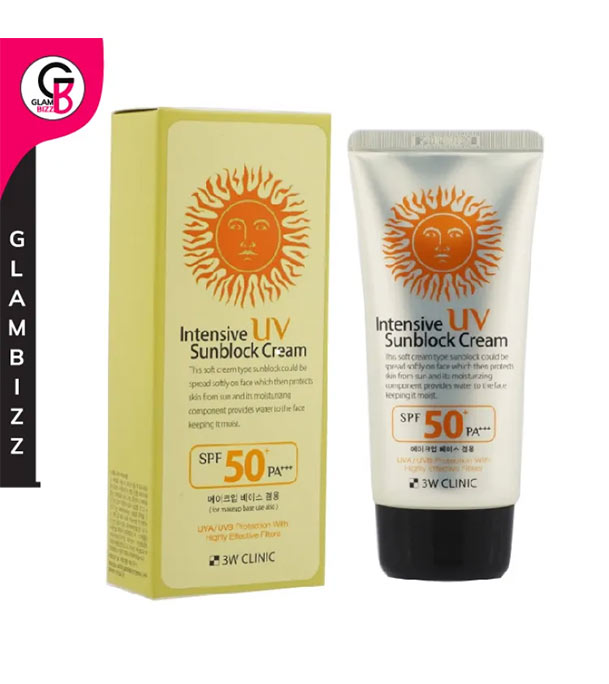 Buy 3W CLINIC Intensive UV Sunblock Cream SPF50+ PA+++ 70ml at Best Price In Bangladesh	