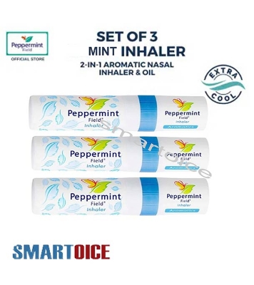 Peppermint Field Aromatics Inhaler (2in1) - Bundle of 3 Pcs 2cc