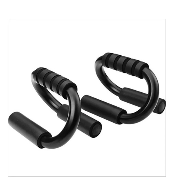 Picture of Fitness Push up Bar Stands Pushup Chest Bar Strong Chrome Steel Pushup Stands with Comfortable Foam Grip and Non-Slip Bars