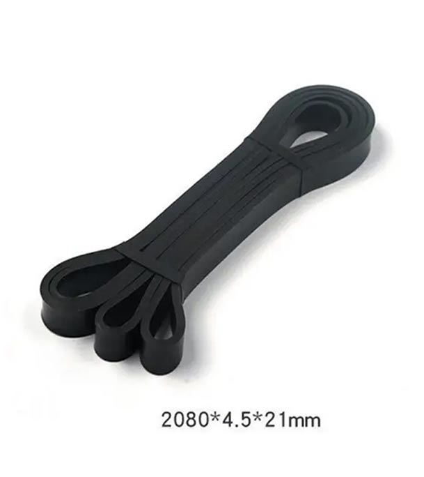 Black 21mm (30-60lbs, 13.6-27.2kg) Pull Up Assist Premium 100% Natural Latex Resistance Bands
