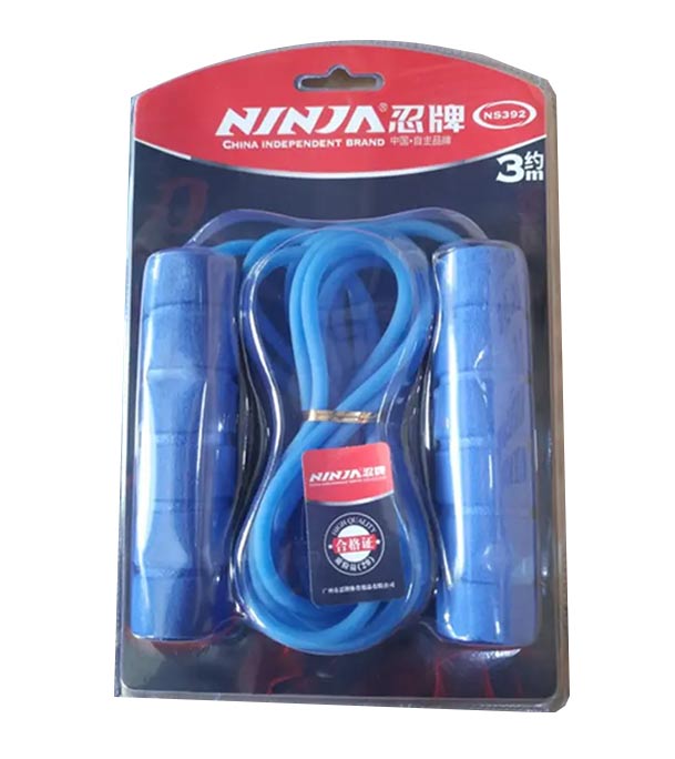 Blue Jump Rope Free with Ball Bearings Rapid Speed Jump Rope Cable Perfect