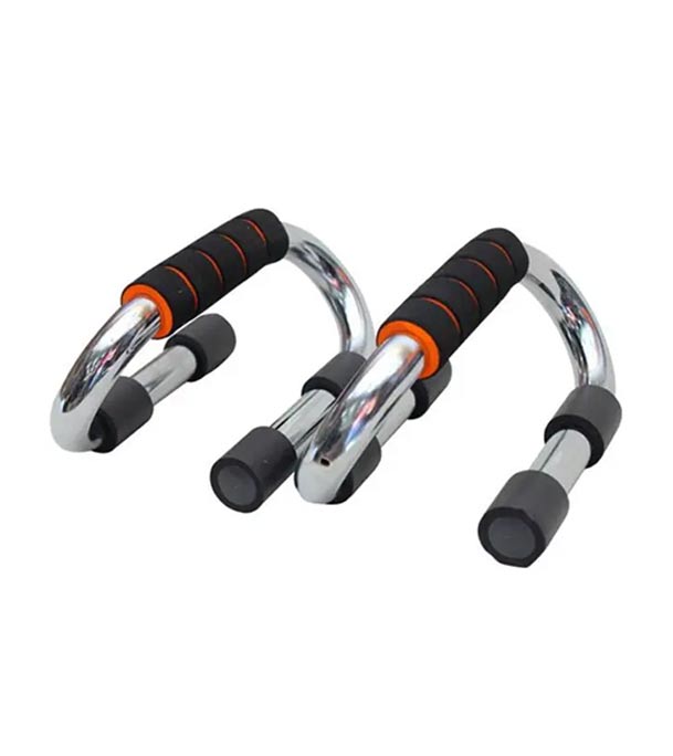 Push Up Bars - Black and Silver
