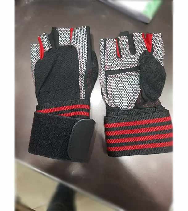 Picture of 1pair Fitness Gloves Blue/Black Half For Gym And Sports