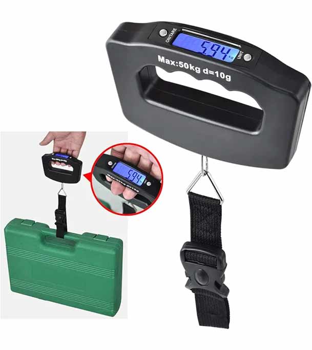 Portable Electronic Weight Scale - Black