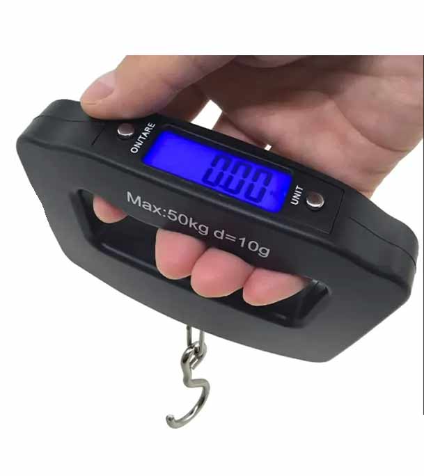 Portable Electronic Weight Scale - Black