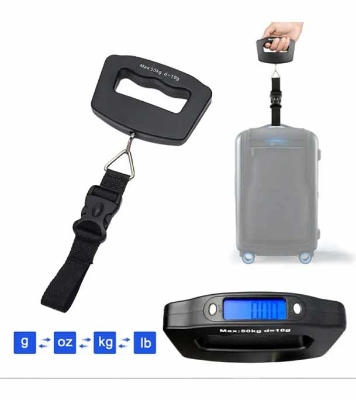 Portable Electronic Weight Scale - Black