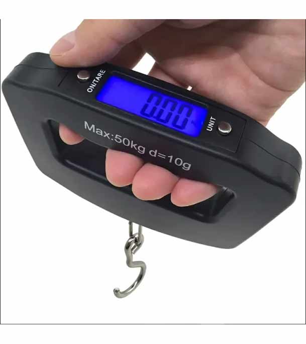 Portable Electronic Weight Scale - Black