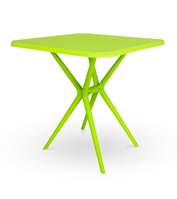Buy Restaurant Table Square 4 Seated P/L Lime Green Online at Best Price