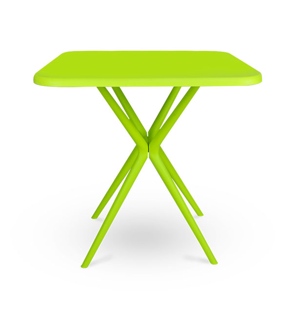 Buy Restaurant Table Square 4 Seated P/L Lime Green Online at Best Price