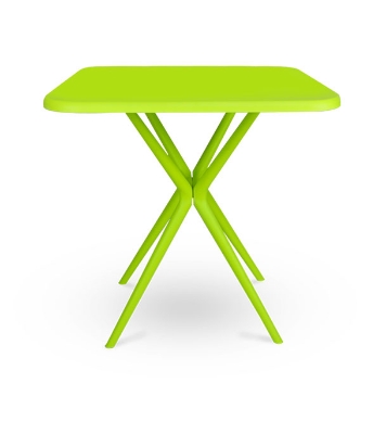Buy Restaurant Table Square 4 Seated P/L Lime Green Online at Best Price