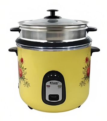 Buy Kiam 2.8 liter Stainless Steel + Non-Stick Double Pot Rice Cooker (SFB-5704) at Best Price In Bangladesh 