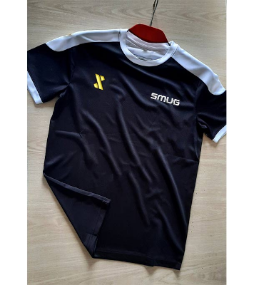 Picture of SMUG Stylish T-shirt Comfortable - New Contrast Design Black