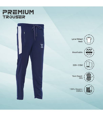 Picture of SMUG Stylish Trousers (China)-Naram and Comfortable-Navy Blue