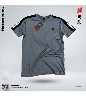 Picture of SMUG Premium T-Shirts in Soft and Comfortable Fabric - 3-Piece Combo in Olive , Grey, and Black