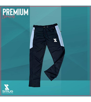 Picture of SMUG Stylish Trouser (China) Fabric soft and comfortable- Black - Trouser For Men