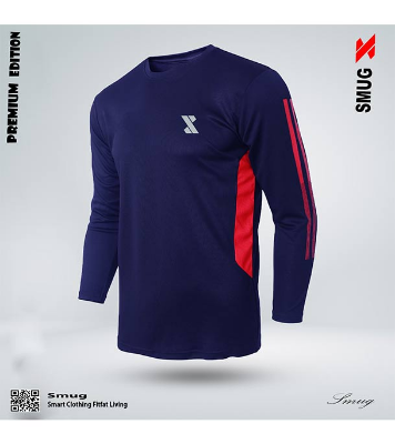 Picture of SMUG Premium Full Sleeve Contrast T-shirt Fabric soft and comfortable