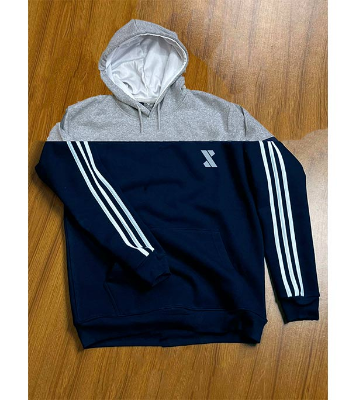 Picture of SMUG Premium Full Sleeve Fleece Hoodie For Men - Navy blue