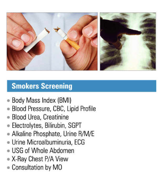 Buy Smokers Screening (Male/ Female): Adults Online