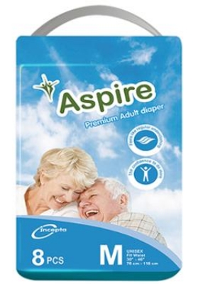 Picture of Aspire Premium Adult Diaper M Size 8pcs