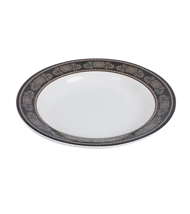Buy 9" Soup Plate-Black gold Online at Best Price