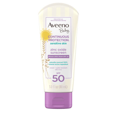 Picture of Aveeno Baby Zinc Oxide Sunscreen From 6m+ 88ml