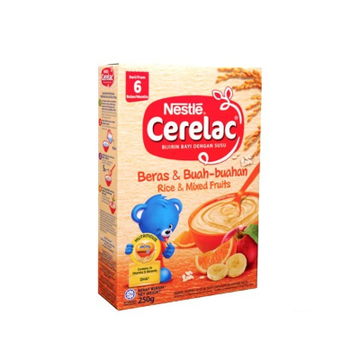 Picture of Nestle Cerelac Rice & Mixed Fruits From 6 Months 250g