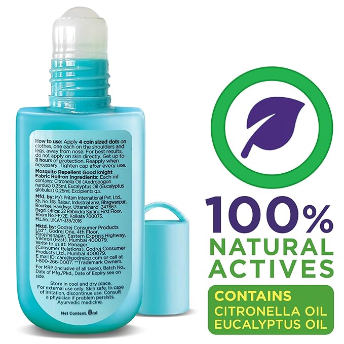 Picture of Good Knight Fabric Roll On Natural Actives 2+months 8ml