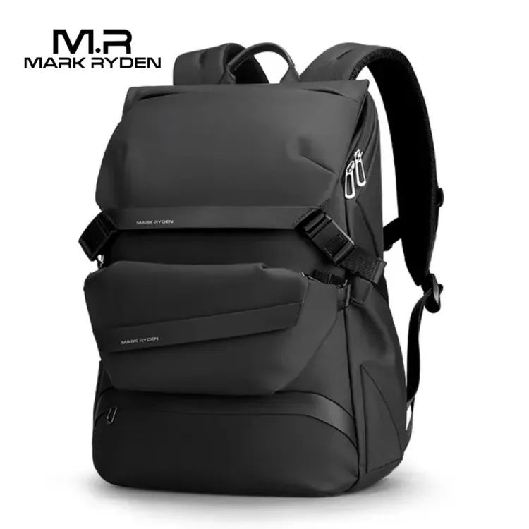 MARK RYDEN MR-2859 Backpack 2-in-1 Combo Pack Waterproof Multi-Use Laptop Backpack For 15.6 Inch USB Charging Business Briefcase Shoulder Waist Bag For Man Women
