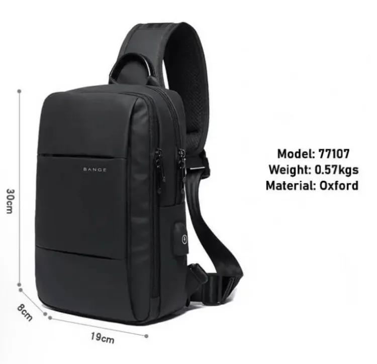 Bange BG77107 Men’s Chest Crossbody Shoulder Messenger Bag Sling Bag