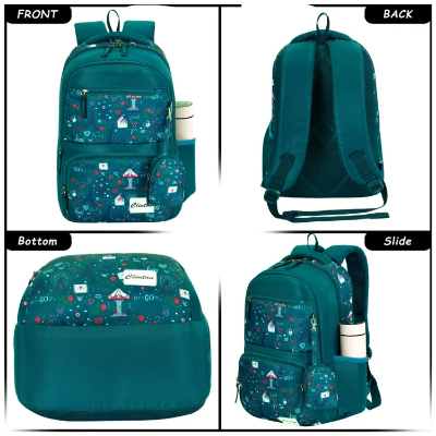 Espiral CLINTON Herschel Kids Heritage Backpack for Teenager School Bag Baby Cartoon Backpack Boys Girls Stitch Laptop Travel Bags (17")