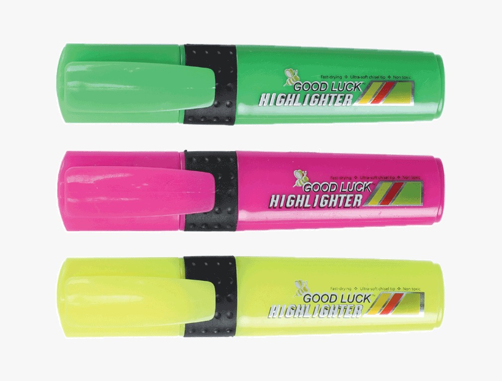 Picture of Good Luck Highlighter 1 pc Yellow