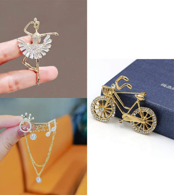 Picture of 3 PCS Brooch Combo For Girls and Women 