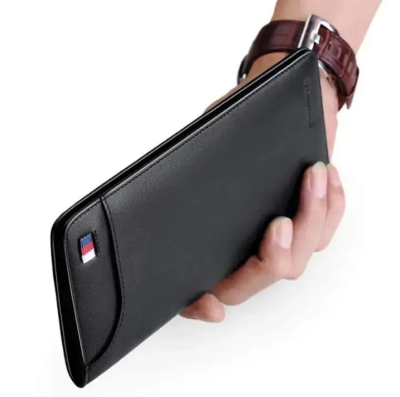 Picture of Genuine Leather Belt and Artificial Stylish Long Wallet Combo