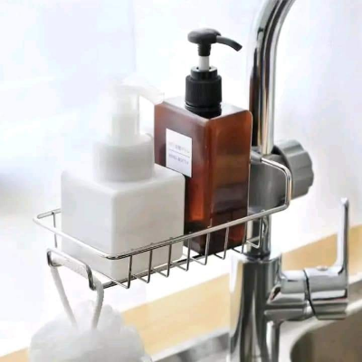 Buy Stainless Steel Faucet Rack Kitchen Sink Organizer Holder-1Pcs at Best Price In Bangladesh
