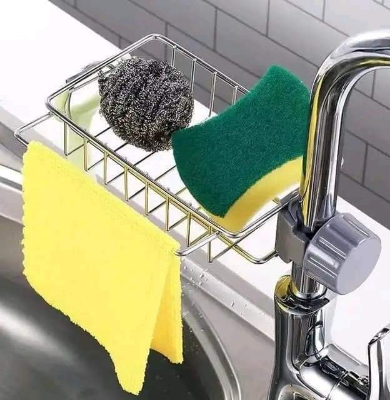 Buy Stainless Steel Faucet Rack Kitchen Sink Organizer Holder-1Pcs at Best Price In Bangladesh