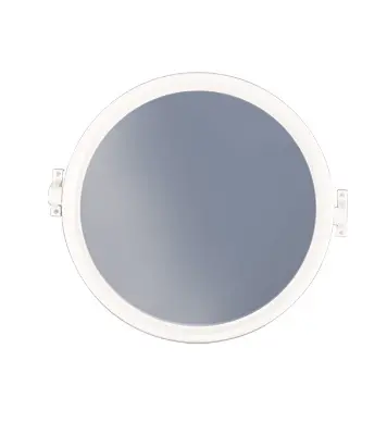 Picture of Deluxe Round Basin Mirror White -