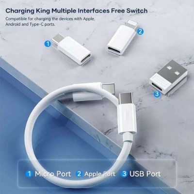 Buy 5 in 1 Multiple Data Cable Storage Box With Charger at Best Price In Bangladesh