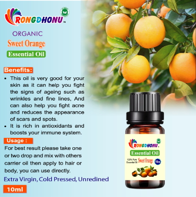 Buy Sweet Orange Essential oil (মিষ্টি কমলা এসেনশিয়াল অয়েল) -10ml Online at Best Price