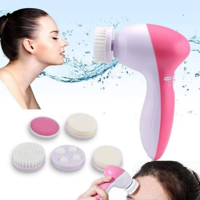 Buy  5 in 1 Multi-functional Cleansing Machine Cleanser Instrument Facial Massage Beauty Set at Best Price In Bangladesh