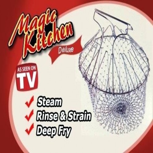 Buy  Magic Kitchen Chef Basket Foldable Grill for Cooking - Silver at Best Price In Bangladesh